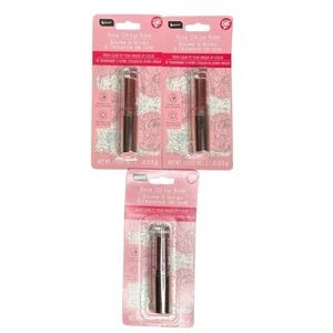 B Pure Tinted Rose Oil Lip Balm Clear to Color PH Adapting Color Bundle of 3